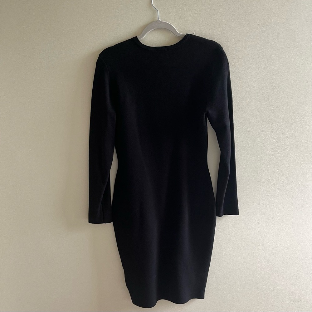 EXPRESS. Black long sleeve sweater dress |M